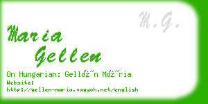 maria gellen business card